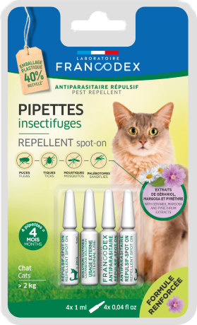 Pipettes insectifuges - chats